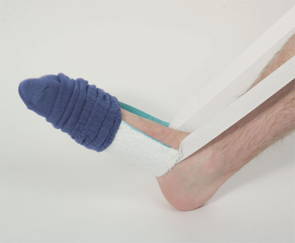 Terry cloth sock aid